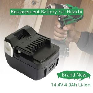Hitachi Perceuse-visseuse DS14DJL sur batterie Lithium 14,4 V coulissant 