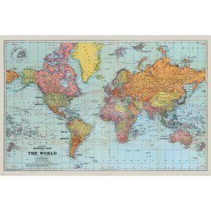 Poster mappemonde - Cdiscount