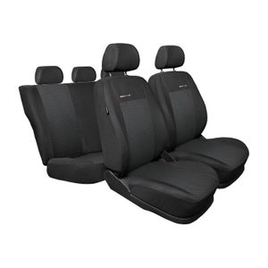 Si/ège conducteur Housse de si/ège POK-Tuning sur Mesure pour Transit Custom /à partir de 2013 2 si/èges passagers en Simili Cuir Noir.
