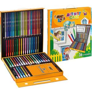 MARQUEUR FEUTRES BIC Kids Mallette de Coloriage - 24 Crayon