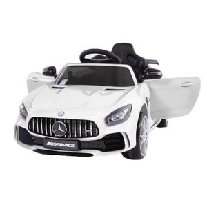 VOITURE ELECTRIQUE ENFANT EROAD - Mercedes GTR 1 place Blanc - 12V - Roues g
