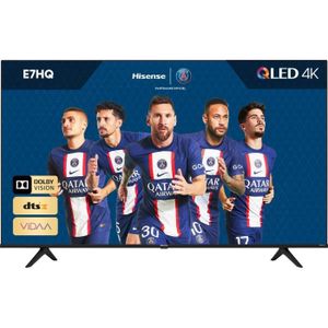 Téléviseur LED HISENSE - 55E7HQ - TV QLED - UHD 4K - 55