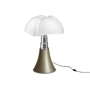 LAMPE A POSER MINI PIPISTRELLO-Lampe LED avec Variateur H35cm Sable Doré Martinelli Luce - designé par Gae Aulenti