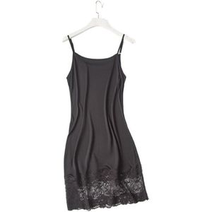 Fond de robe noir dentelle hot sale