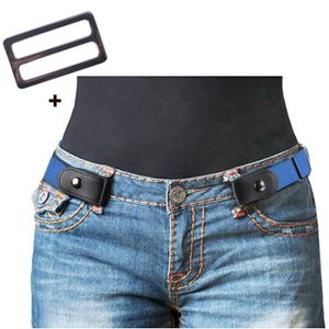 Boucle de libre Femmes Stretch Ceinture Taille Plus aucune Boucle//Show Invisible Ceinture Pour Jeans