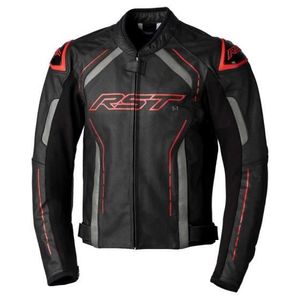 Blouson de moto Veste cuir moto RST S1 CE - noir/rouge - M