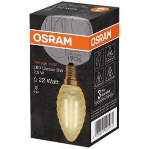 AMPOULE - LED OSRAM Ampoule LED flamme torsadée Ed.1906 clair fi
