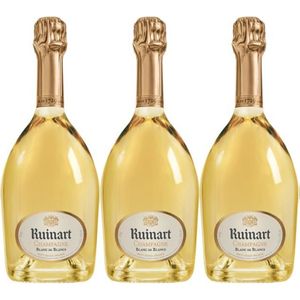 CHAMPAGNE Lot 3 Champagnes Ruinart Blanc de Blancs 75cl
