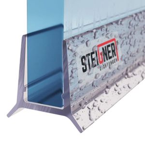 STEIGNER Joint de douche pour paroi en verre, 201cm, vitre 6/7/8mm, joint  d'étanchéité magnétique PVC, UKM02, 1 pièce : : Bricolage