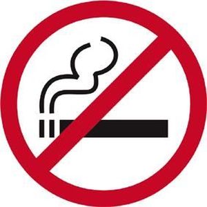 ne pas fumer dans ce domaine autocollant Santé et sécurité interdiction vignette rouge