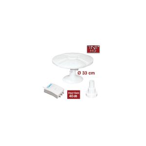 ANTENNE RATEAU TONNA Antenne TNT HD Omnidirectionnelle Gain 40dB 