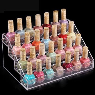 Support Vernis à Ongles Acrylique Transparent - Présentoir 7 Niveaux, Organisateur Multifonction Pour Cosmétiques, Huiles Essentielles
