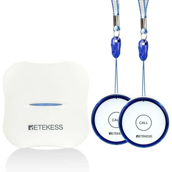 Téléavertisseur Sans Fil pour Soignants Système D'Appel D'Infirmière Bouton D'Alerte Étanche
