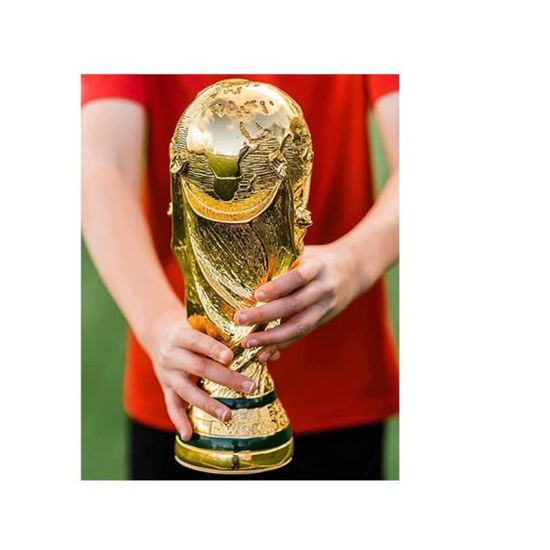 Réplique Trophée Coupe Du Monde Football - Décoration Résine Dorée, Pour Fans, Bureau, Collection