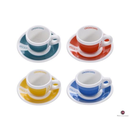Lot 6 Tasses Expresso 110ml Avec Soucoupes - Verre Et Plastique My-goodbuy24