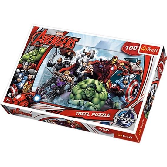 Puzzle Marvel Avengers 100 Pieces - Puzzle 5 ans et + - Cdiscount Jeux ...