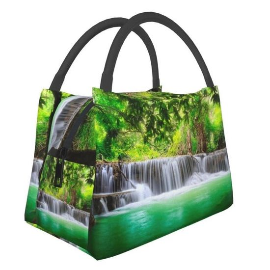 Sac De Voyage Fourre-tout Imprimé Vagues Océan - Grande Capacité 50 X 33 X 26 Cm - Tissu Sergé Polyester - Poches Multiples - Idéal Week-end, Sport, Plein Air