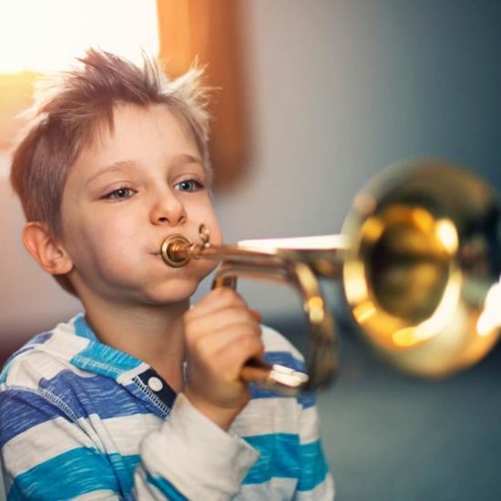 Trompette Si B Pour Débutants - Enfant, Garçon, Fille, Laiton, Instrument De Musique éducatif - 10