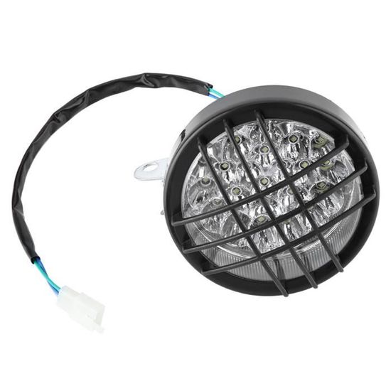 Phare Avant LED Vintage Pour Vélo - En Alliage D'aluminium Argenté - Alimentation 3x AAA (piles Non Incluses)