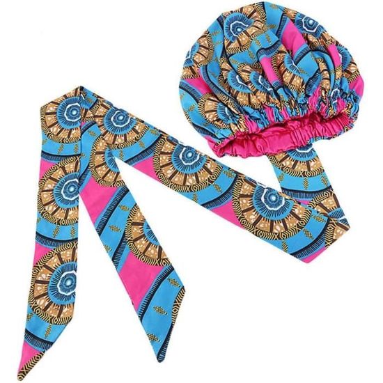 Bandana Turban Femme - Coton Doux Extensible - Pour Chimio, Musulman, Cheveux - Multifonction
