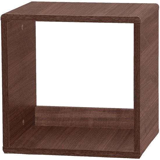 Étagère Cube De Rangement Iris Ohyama QR-34D Avec Porte - Modulable Marron Clair