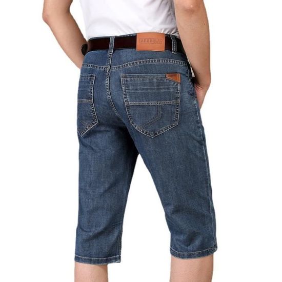 Pantalon Court Pantacourt Pause Cafe Marron Délavé Taille 36 - Occasion Très Bon état