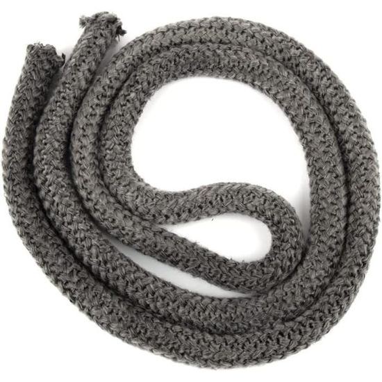 Corde Joint De Porte Pour Poêle à Bois - Diamètre 12mm, Longueur 2m, Fibre De Verre Noire - Neuf