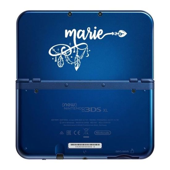 Coque NEW 3DS XL avec votre prénom 6 lune blanc Cdiscount Informatique
