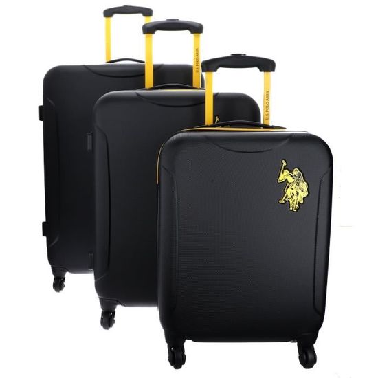 POLO NewLeader Hard Case Trolley Set CS+M+L L Black