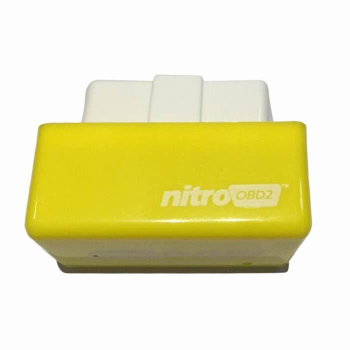 NitroOBD2 CHIP TUNING VOITURE ESSENCE PROGRAMMATION ECU NITRO OBD2 Jaune