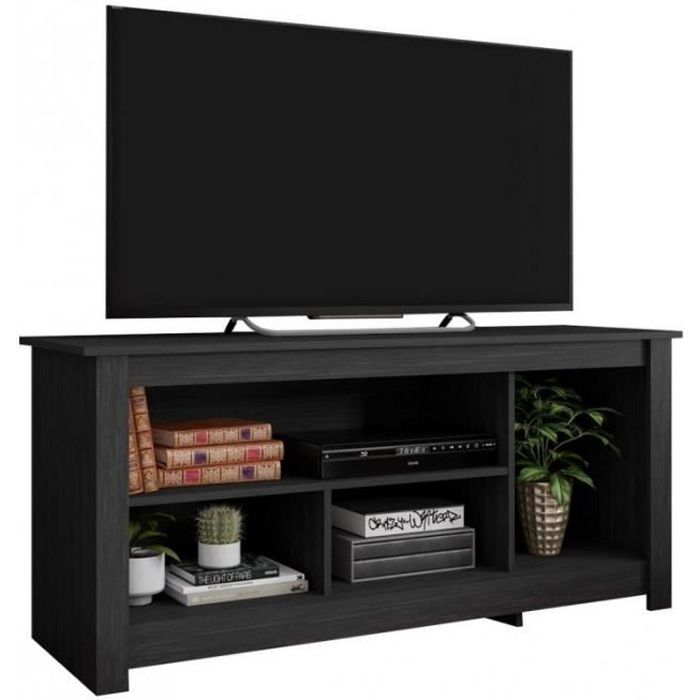Meuble TV 55 Pouces Maxi Noir - Caemmum - Meubles d appoint - SEJOUR