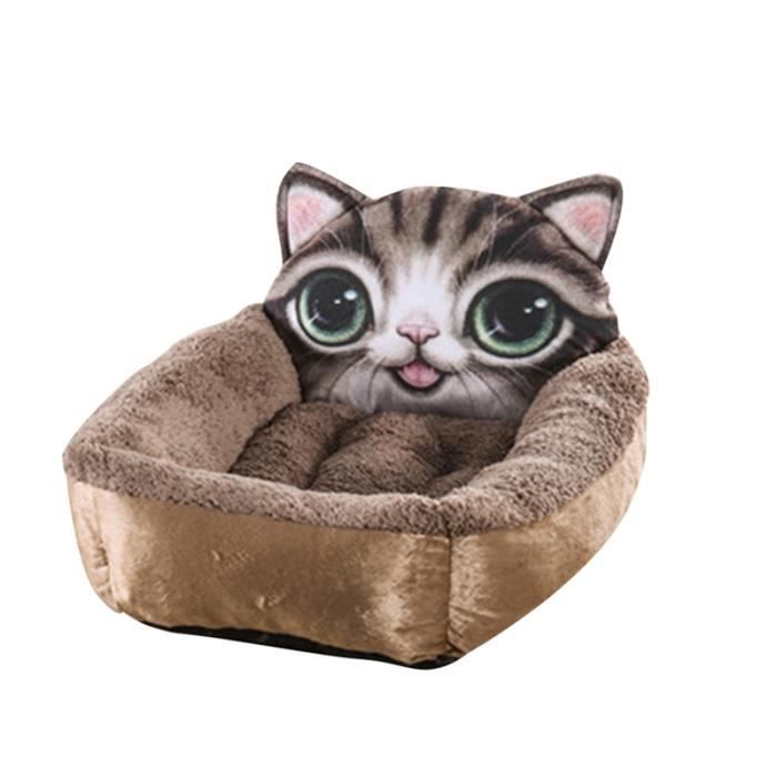 Mignon Chiot Doux Kitty Chien Chat Animal Lit Nest Liner Kennel Pad Matelas De Sommeil Taille S (Café)