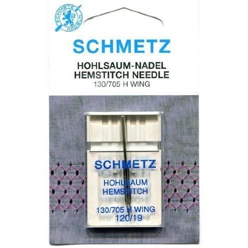Schmetz Aiguilles pour machine à coudre, Hemstitch (Wing), Taille 120/19