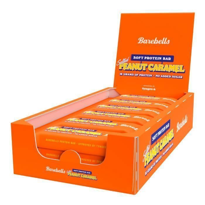 Barres protéinées Barebells Soft Bars - Salted Peanut Caramel Boite de 12