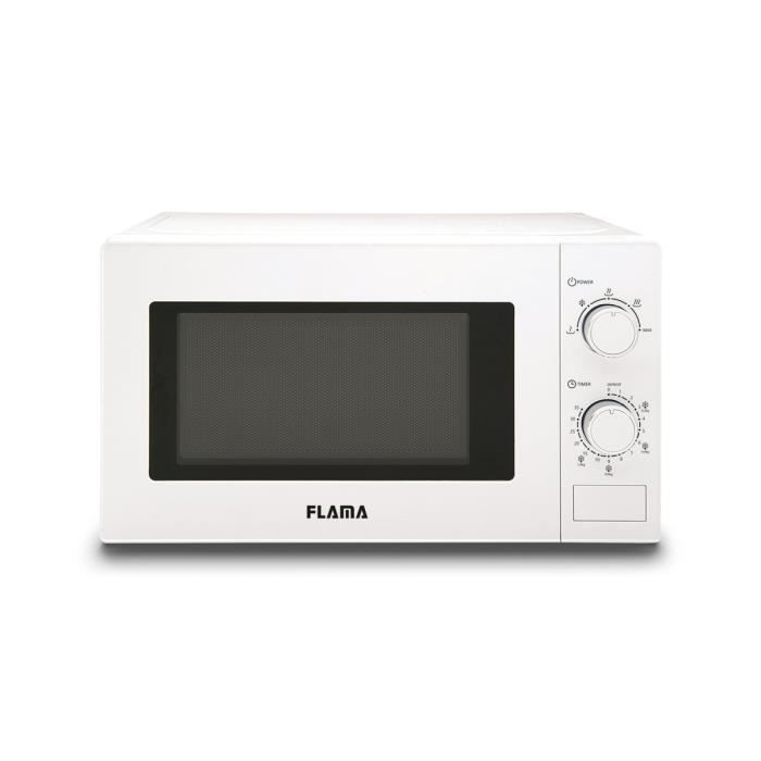 Flama 1846FL, Comptoir, 20 L, 700 W, Rotatif, Blanc, Poussée