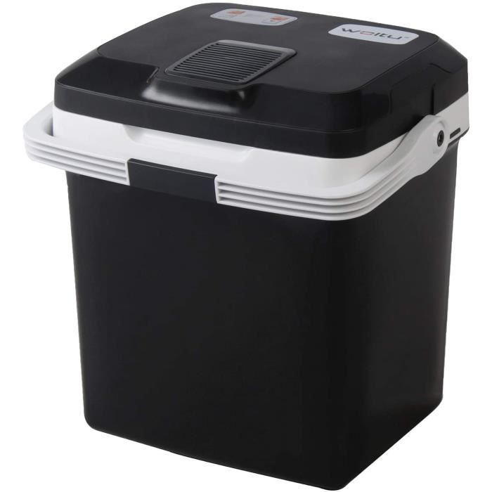 KUE002sz Glacière électrique Mini Réfrigérateur 26L Isotherme Chaud-Froid, 12V et 230V pour Voiture et Camping [Classe énergéti450