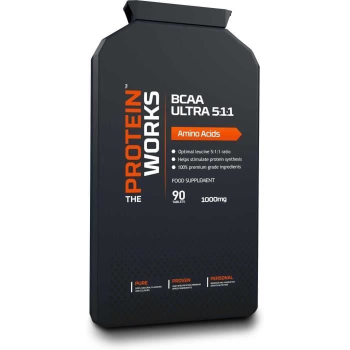 Amaigrissement et perte de poids BCAA Ultra - Ratio 5:1:1 - THE PROTEIN WORKS - Acide Aminé - 90 Comprimés 552735