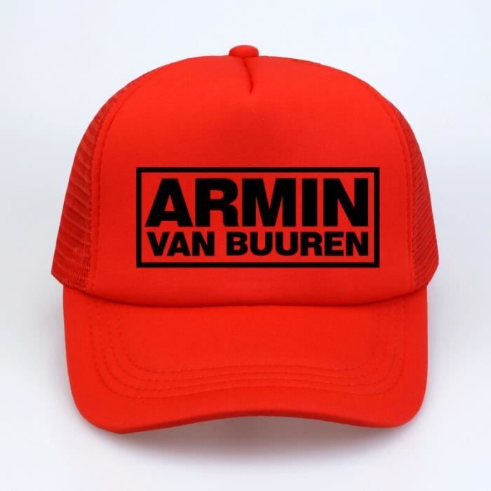 Mode Armin Van Buuren casquette DJ Fans camionneur maille Cool casquettes de Baseball ensemble dans Rouge