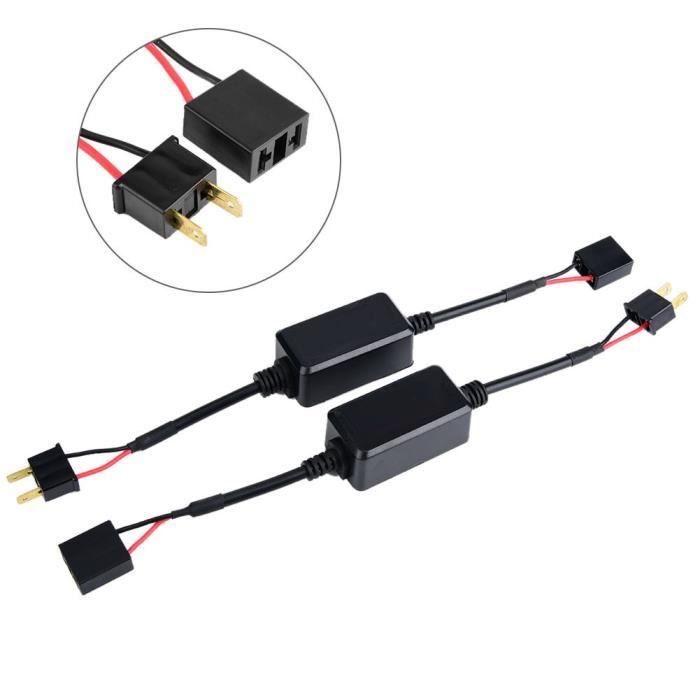 HURRISE Filtre 2 pièces voiture LED phare décodeur Radio Audio Anti-interférence filtre annuleur d'erreur pour H7
