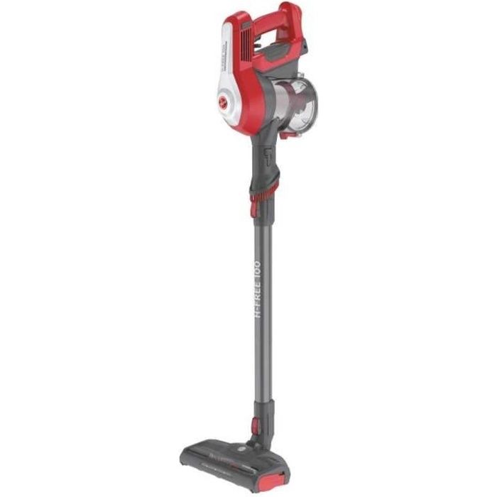 Hoover H-Free 100 HF122RH, Aspirateur Balai sans Fil Multifonction, Rouge et Gris, 22 W