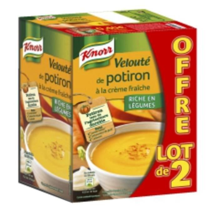 Knorr Velouté de potiron à la crème fraîche 2x1l