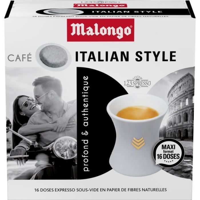 MALONGO - Italian Style 16 Doses 104G - Lot De 3