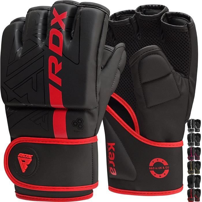 RDX Gants MMA Art Martiaux, MMA Martial Arts Gloves, Boxe Grappling D'entraînement Kickboxing Muay Thai Entraînement Combat