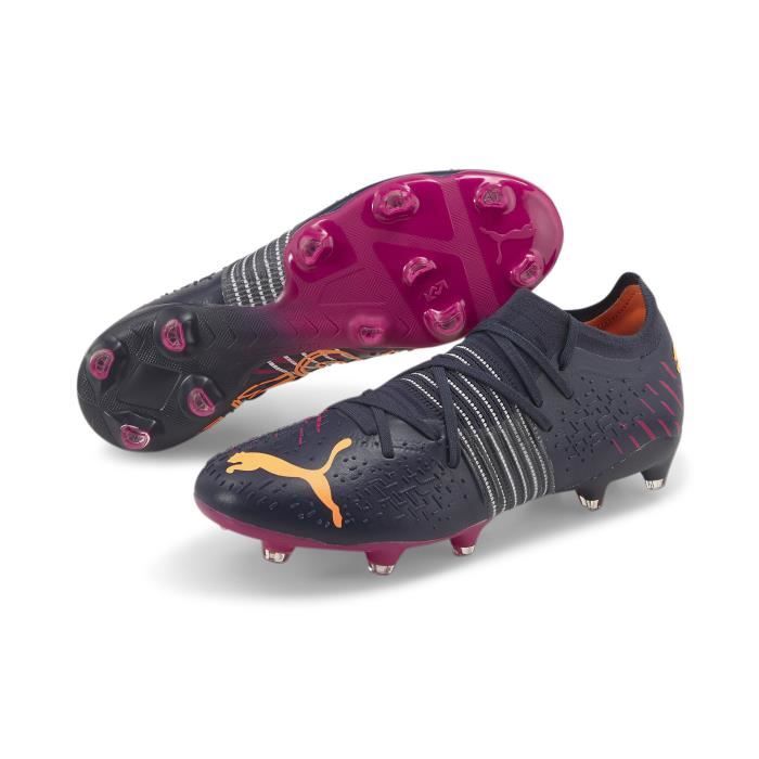 Chaussures de football de football Puma FUTURE Z 2.2 FG/AG - noir/violet/jaune - 44