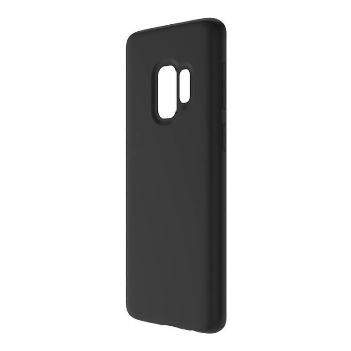 Pour Samsung Galaxy S9, Coque Silicone GEL Noir Ultra Fine
