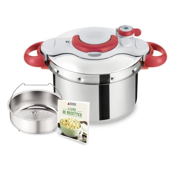Autocuiseur SEB Clipso Minut' Easy Rouge 4.5L