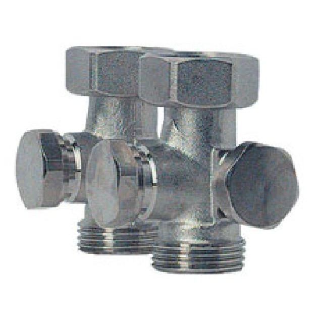 Vanne 3/4 EK Double Monotube au Sol/E 20x27-3/4 EK