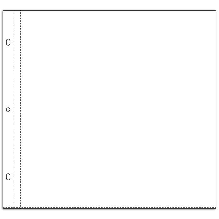 TOGA Lot de 10 pochettes transparentes 30x30