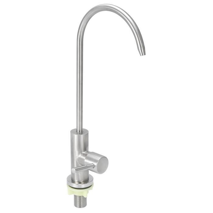 VINGVO Robinet d'eau potable Robinet de Filtre à Eau de Cuisine Filetage G1/2po Robinet Sans Plomb pour Unités d'Osmose Inverse