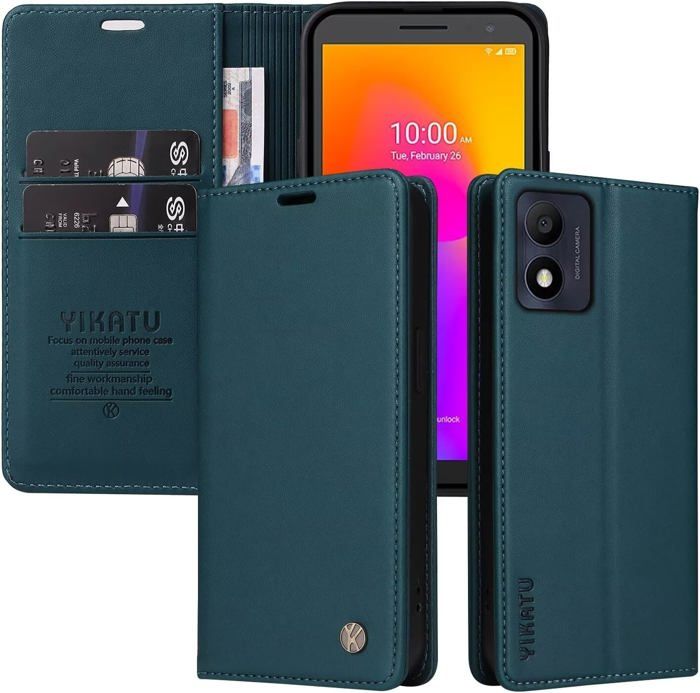 BRAND SET Wallet Cover per Alcatel 1B 2022, Custodia Flip